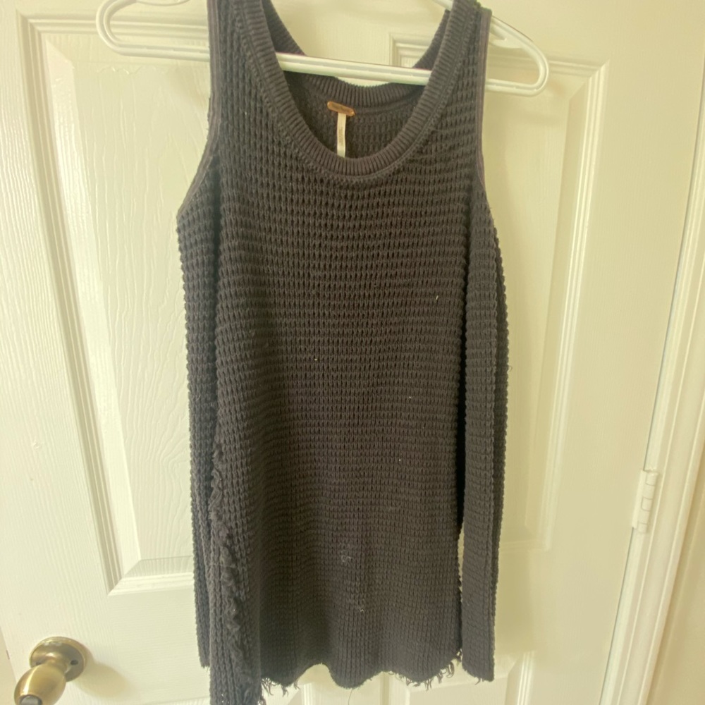 Free People Cold Shoulder Sweater